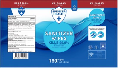 Spencer Health 160ct Label 0160